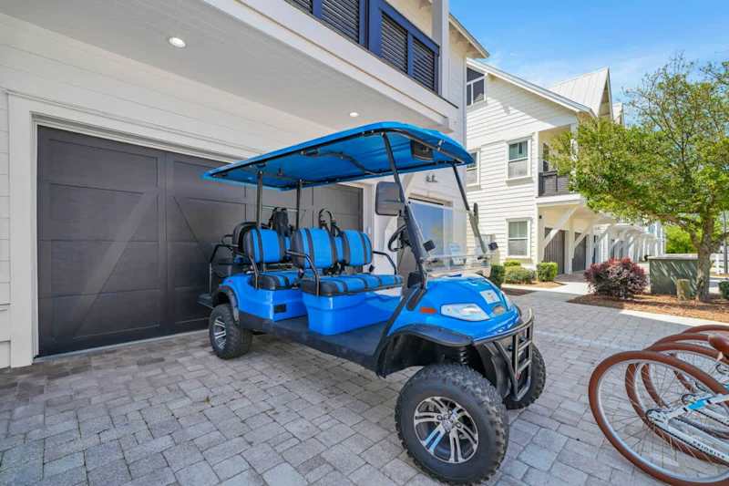 6 seater golf cart makes getting around easier!