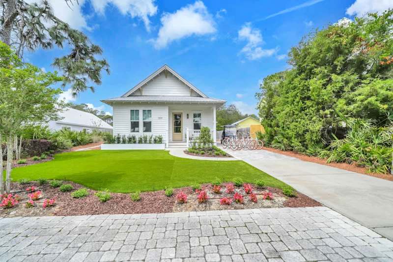 Two driveway parking spaces