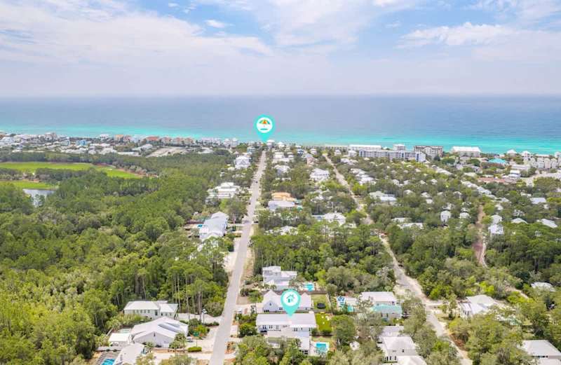 9 minute walk to the beach access