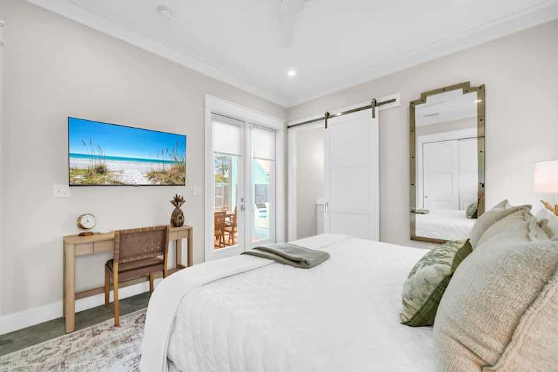Master Bedroom (Pictured previously in the beginning) has direct patio access
