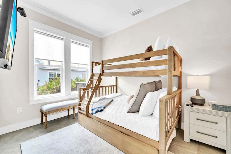 Bedroom #2: Twin over Double With Twin Trundle + Smart Tv