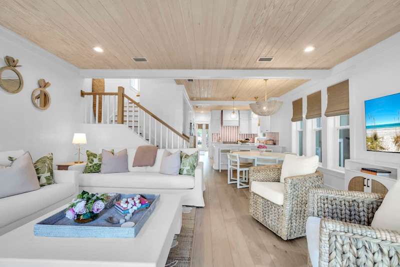 Open space living + dining