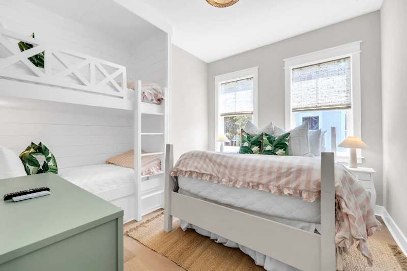 Guest Bedroom #2 Features a Queen + Twin/Twin Bunk