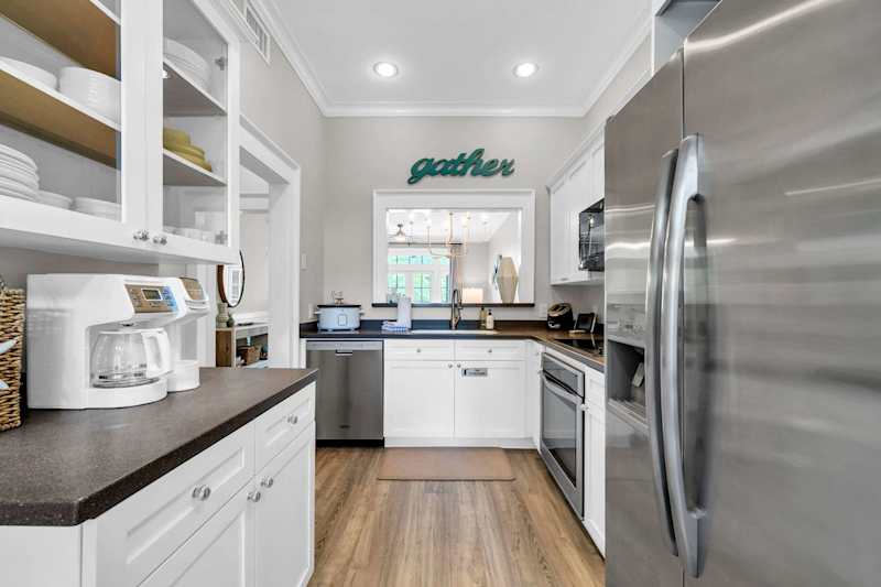 Fully stocked kitchen