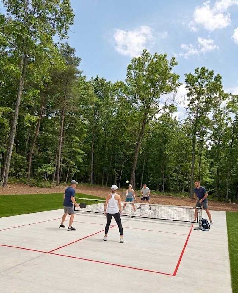 Community pickleball court