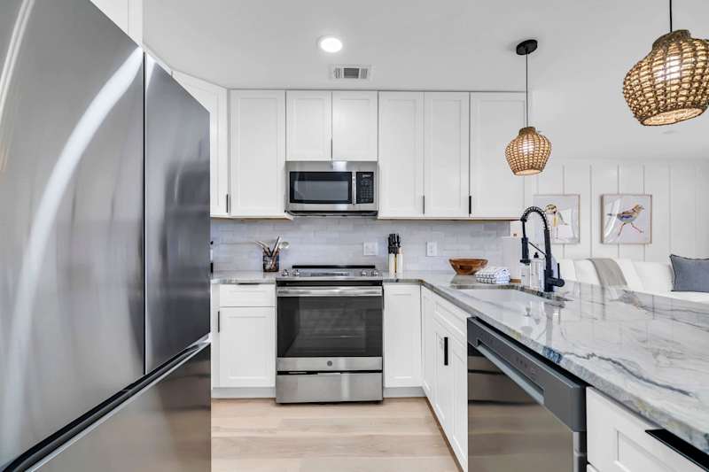 Fully stocked kitchen