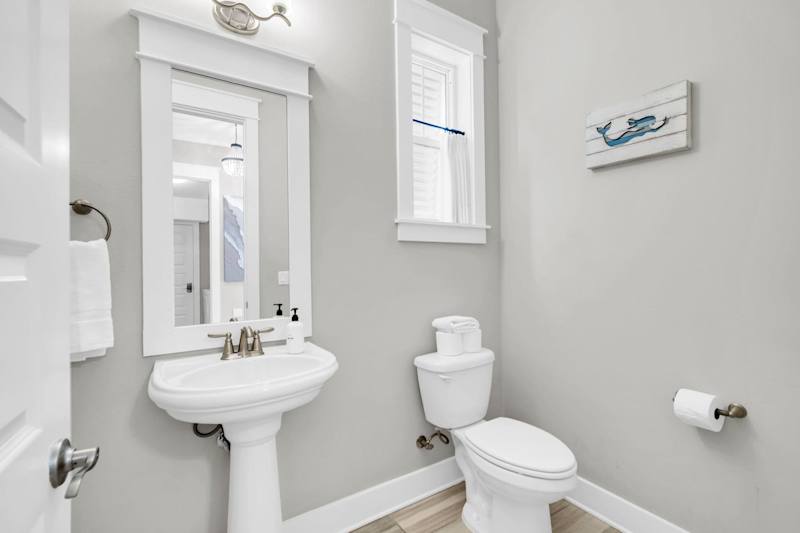 First floor half bathroom 