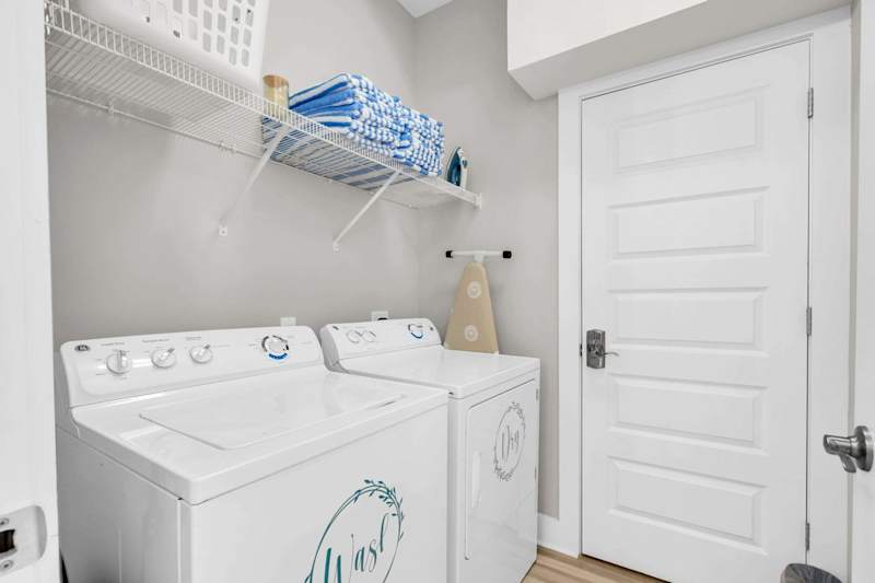 Full washer and dryer in unit