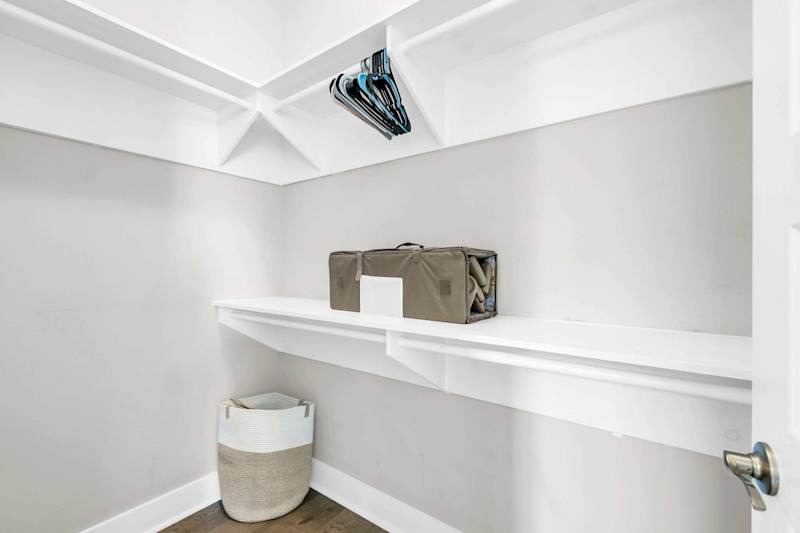Master features a walk-in closet
