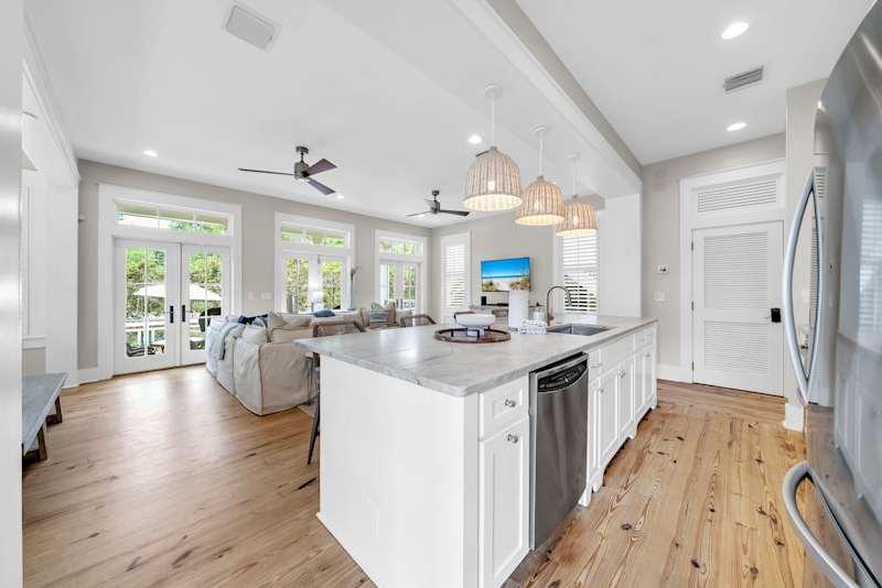 Fully stocked kitchen