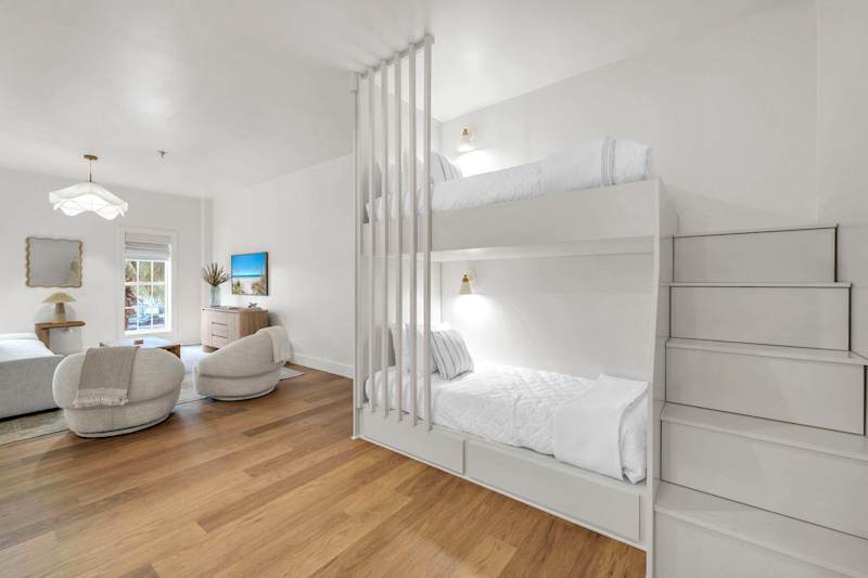 Studio features bunk beds