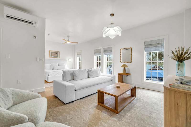 Living room features  a queen sofa sleeper!