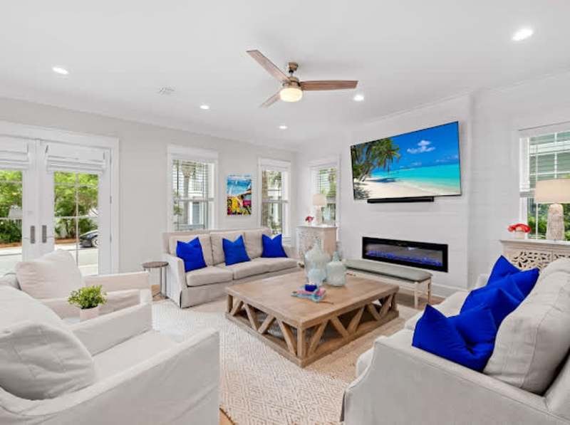 Large open concept living space.
