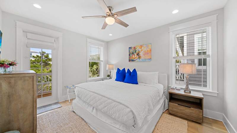 Bedroom #2 features a king bed, smart tv and ensuite.