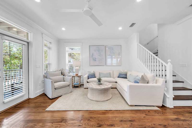 Living room seating for all & smart tv