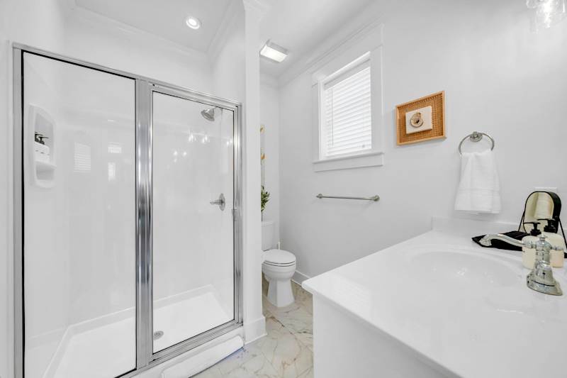 First floor hall bathroom 