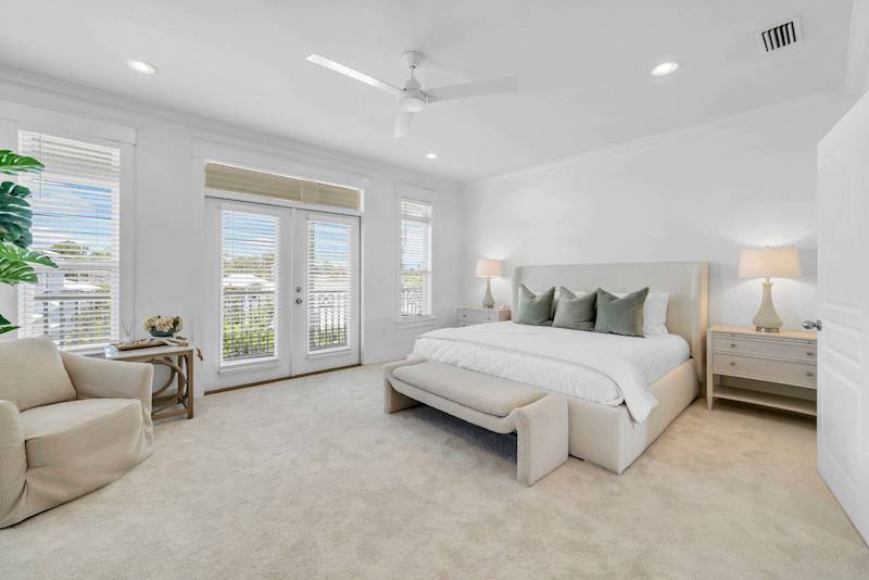 Bedroom #4 features a King
