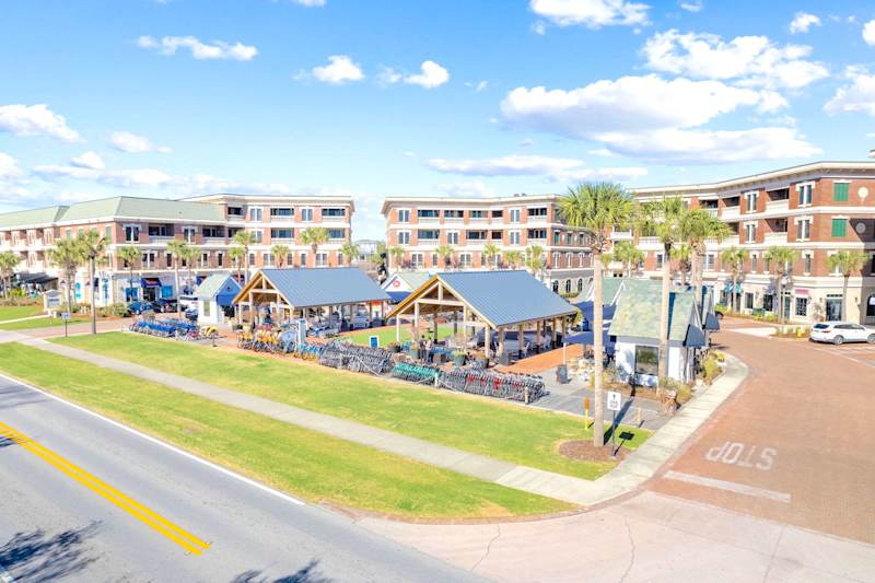 Peddlers Pavilion is a short walk from the home!