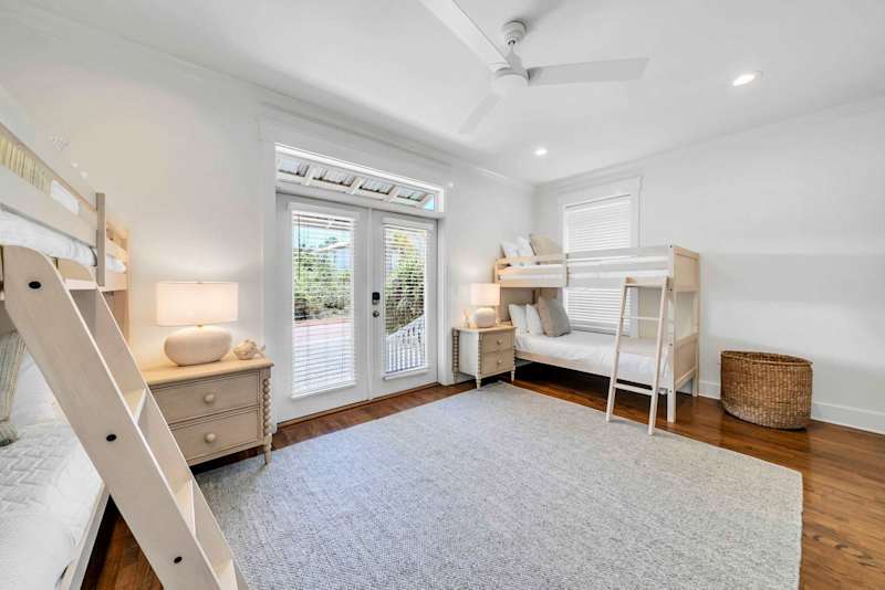 Bunk room is on the first floor