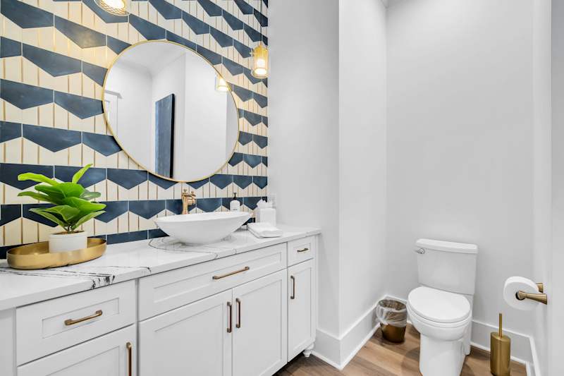 First floor half bathroom