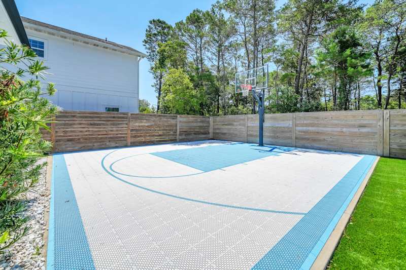 Game on! Home features a basketball court! 