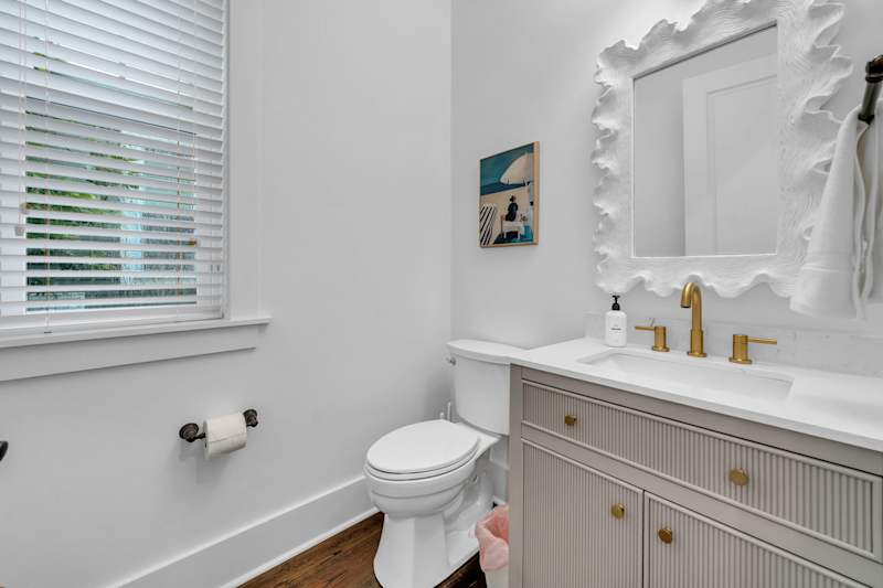 First floor half bathroom