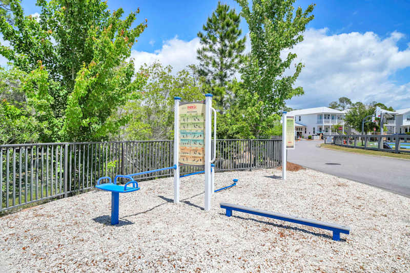 Fitness stations throughout the community