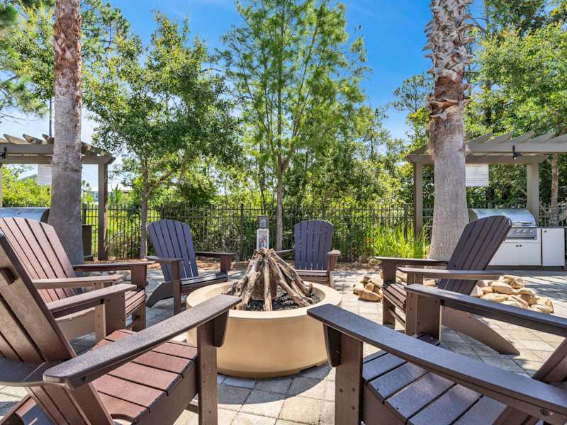 Gas grills are available for your cookout by the pool along with a fire pit for those cooler nights!