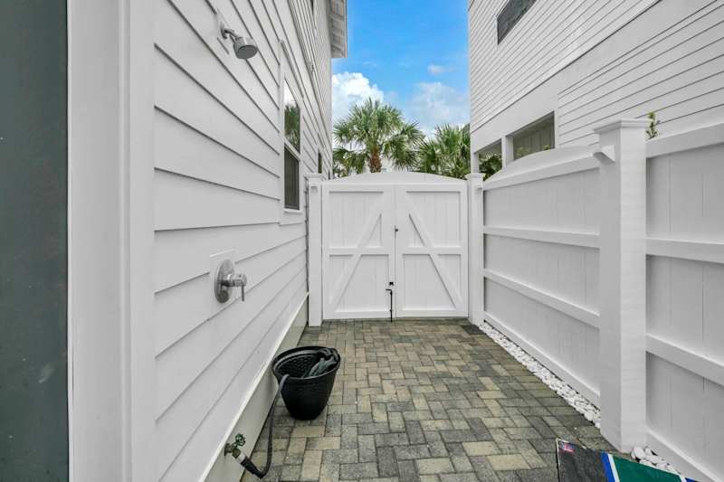 Home features an outdoor shower