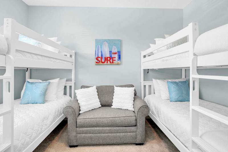 Home features a bunk room, perfect for the kids! 