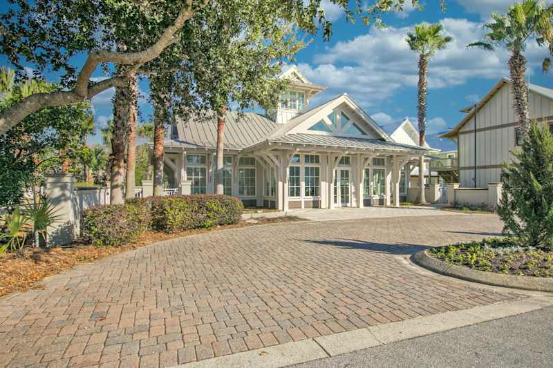 Community pool entrance