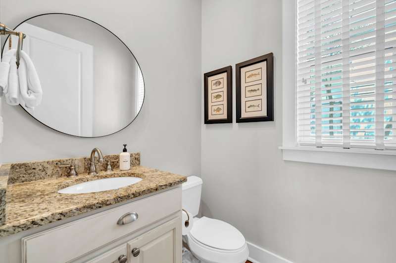 First floor half bathroom