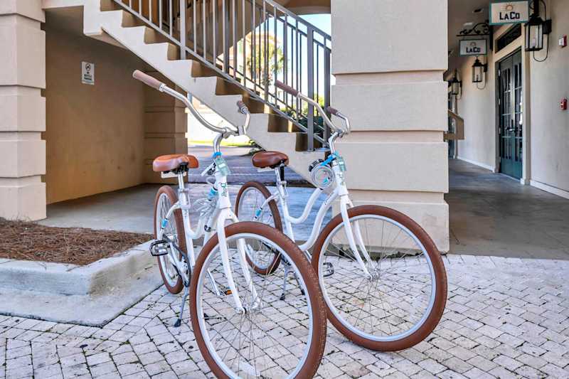 Two complimentary adult bikes 