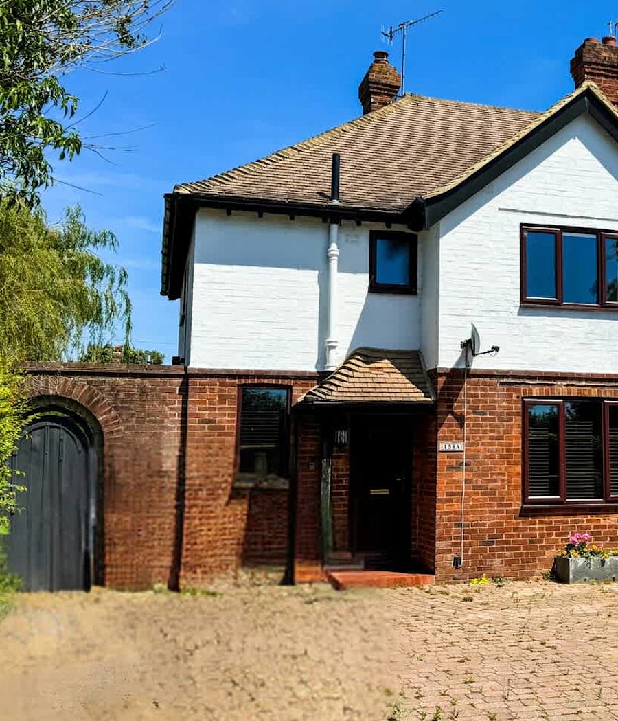 The front of our house near Tonbridge