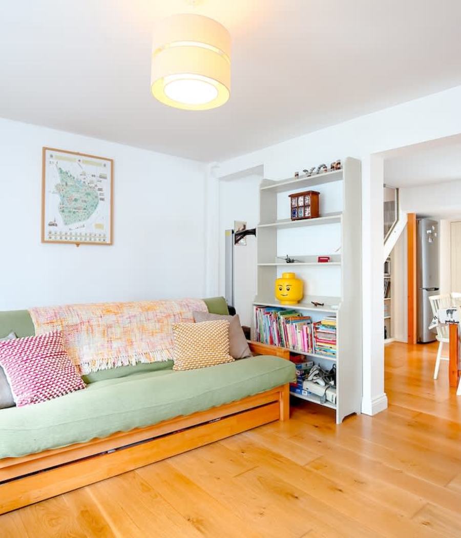 The sitting room in our Ramsgate flat