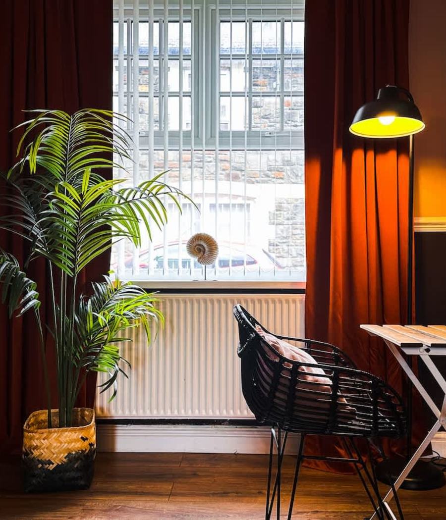 A seat by the window in our Abertillery house