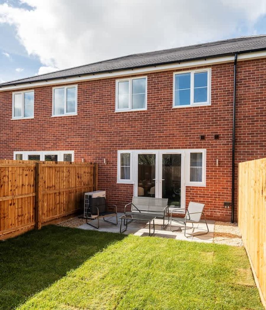 The back garden of one of our homes in Churchdown