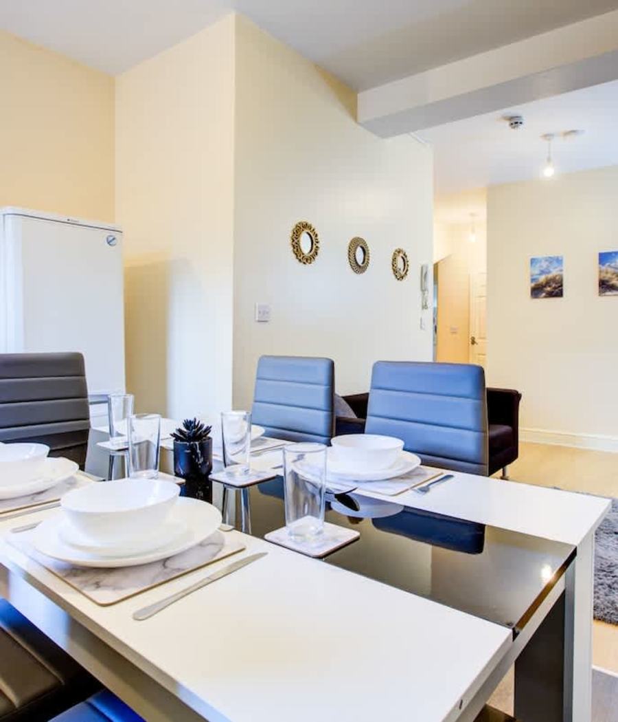 The dining table in our Deptford flat