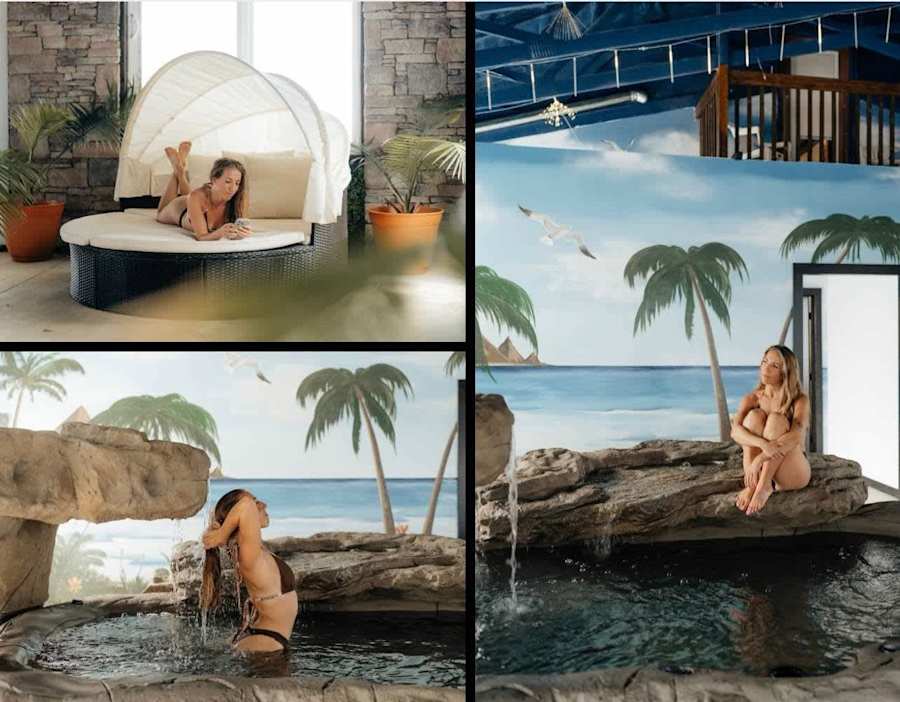 By booking a Treetop Escapes vacation, you will have access to the amenities at Paradise Pointe (a 30 minute drive from Treetops) including our indoor pool. Please see listing details for more information.