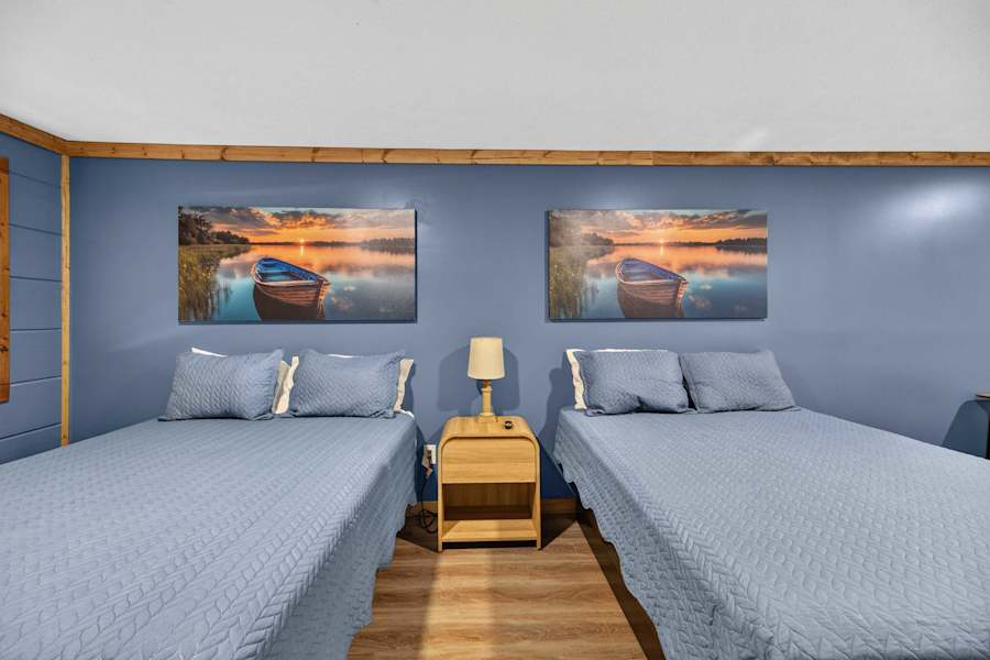 Rooms 14-25 at Little River Marina. Two queen beds in each room.