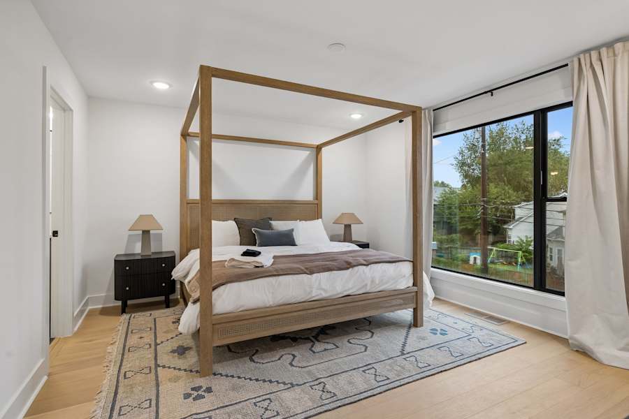 Bedroom 4, with soft bedding and a relaxing setup.