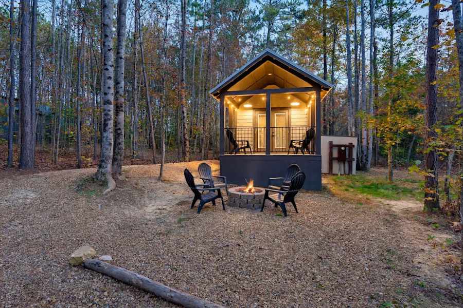 Front Porch and Fire Pit