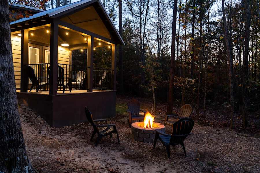 Front Porch and Fire Pit