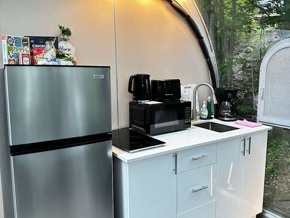 Studio Capsule House Glamping Dome #31 at Mill Lake Unique Cabins — photograph 4