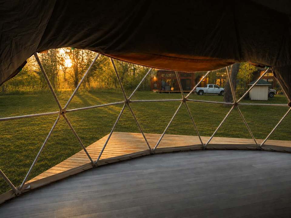 Glamping Dome #17 at Rice Lake Eco Retreat — photograph 3