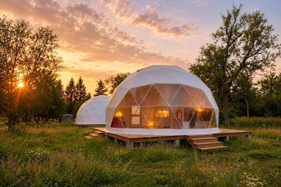 Glamping Dome #16 at Rice Lake Eco Retreat — photograph 1