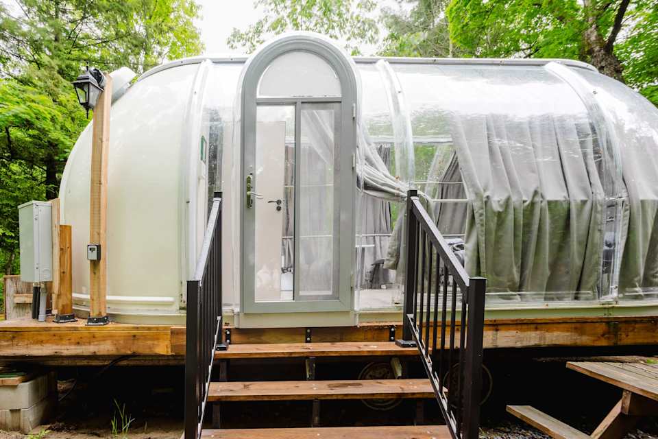 Studio Capsule House Glamping Dome #32 at Mill Lake Unique Cabins — photograph 1